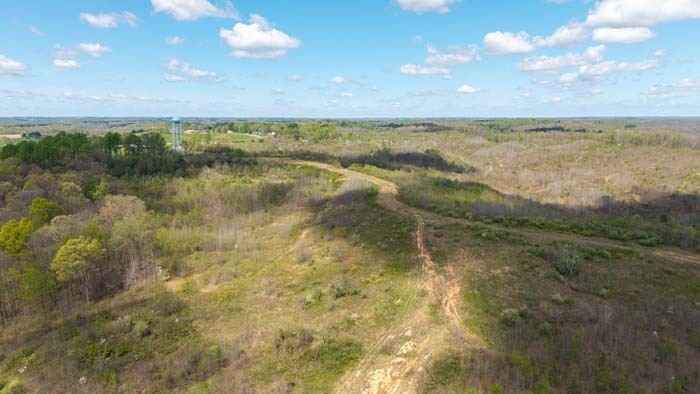 Interior trail system through large hunting property
