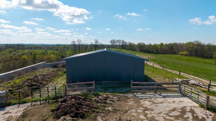 Food plot areas within hunting tract