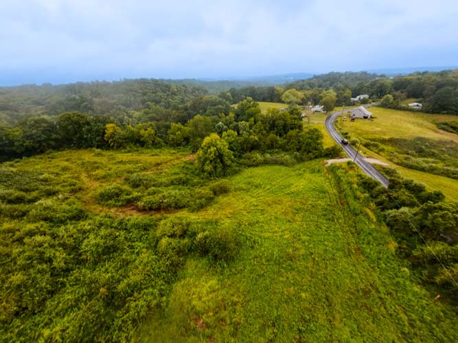 Partially cleared site ready for country estate