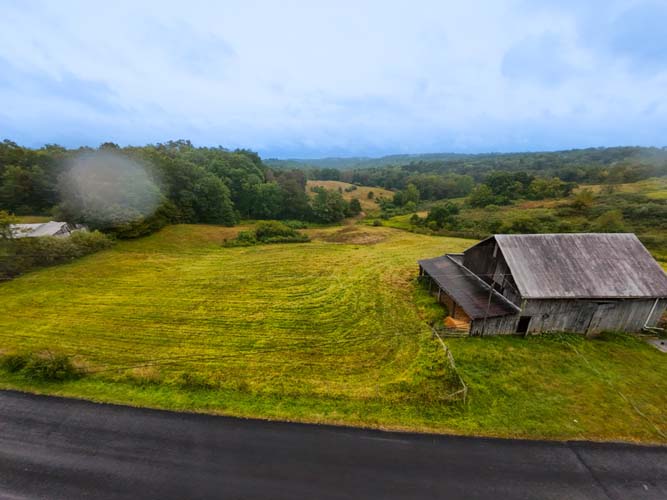 Scenic views of surrounding southeastern Ohio hills