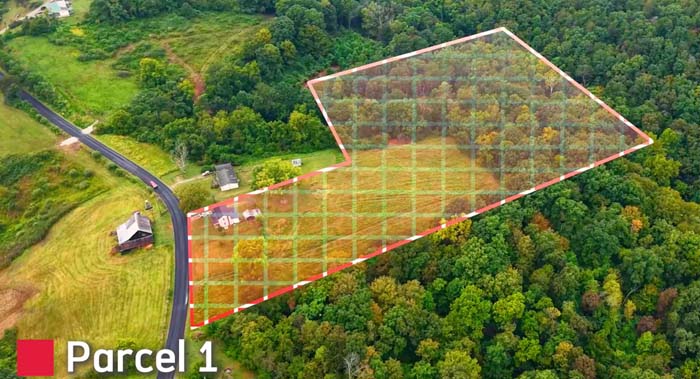 Expansive open land for new residential construction