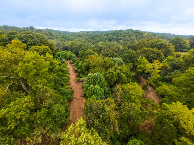 Trail access allows full usability of property