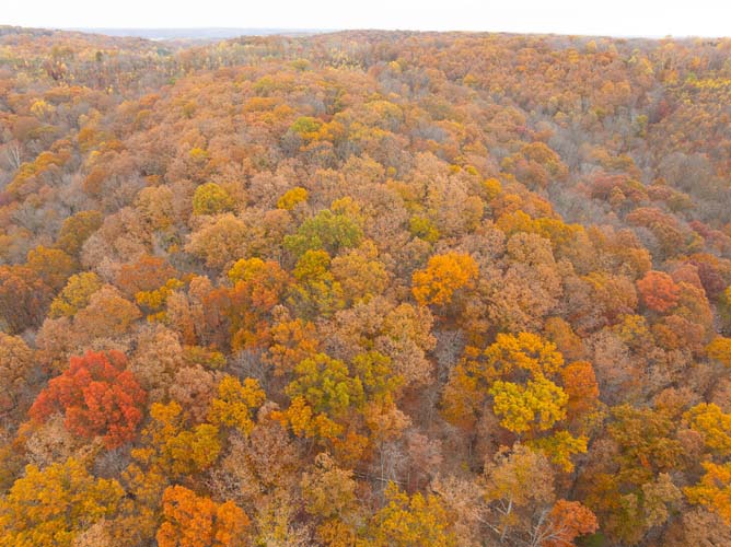 Uninhabitable house on property in southern Ohio