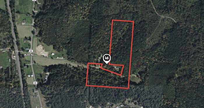 Open area suitable for camp or cabin site