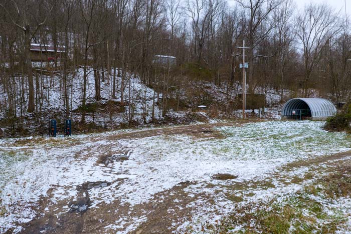 Interior of hunting cabin offering natural gas heat at 37254 Rife Road Ohio