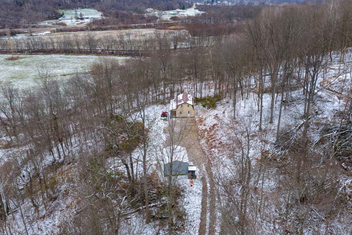 Trail system access showing maintained roads on 210 acre hunting property in southeastern Ohio