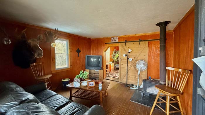 Approach to cabin through forest in Pike County Ohio