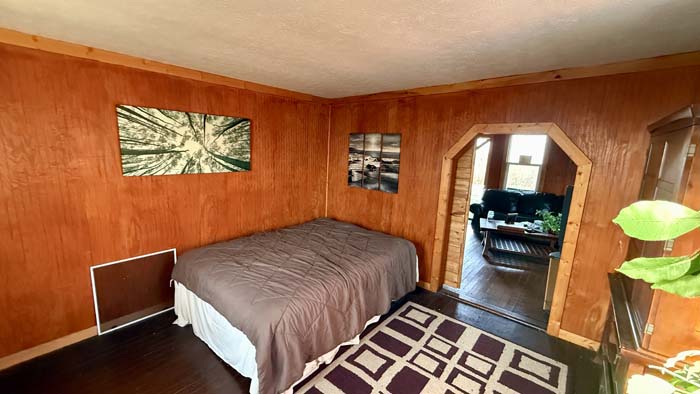 Cabin and field overview on Pike County Ohio land