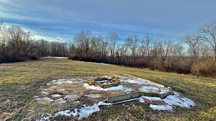 Natural wildlife travel corridor in Pike County Ohio