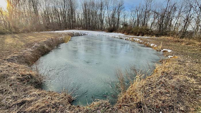 Internal access road across Pike County Ohio property