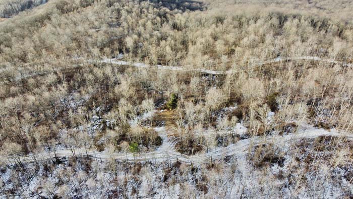 Remote hunting acreage with cabin in Pike County Ohio