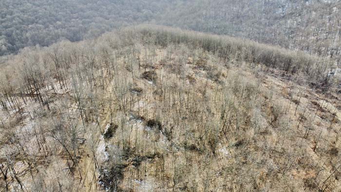 Pike County Ohio land with cabin and open field
