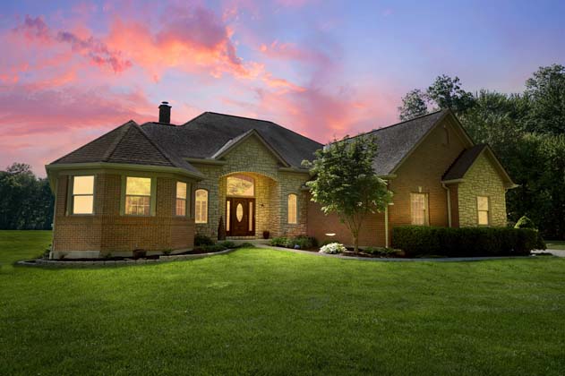5506 Aviator Ave brick and stone home Goshen Ohio