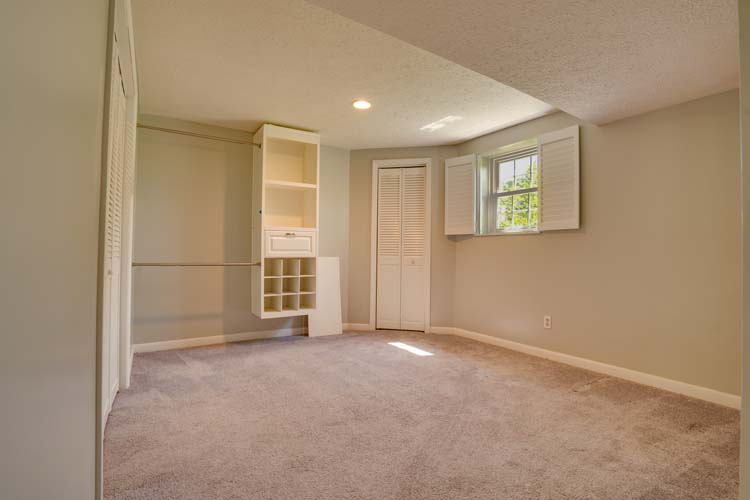 Living room with natural lighting and cozy layout