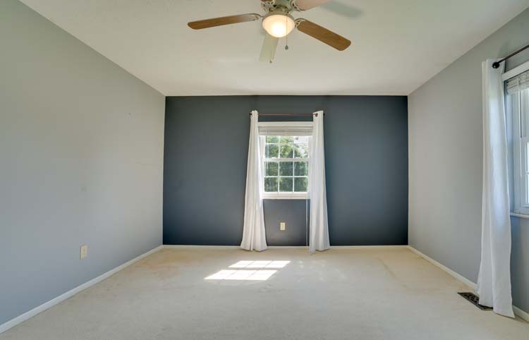 Dining space with access to backyard patio