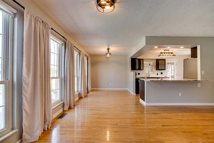 Spacious third bedroom ideal for guests or home office