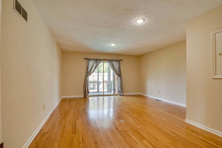 Private setting with open skies and green space