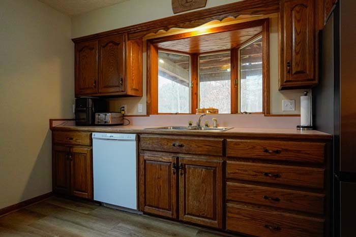 Main level living room with open layout at 588 Ward Road home for sale