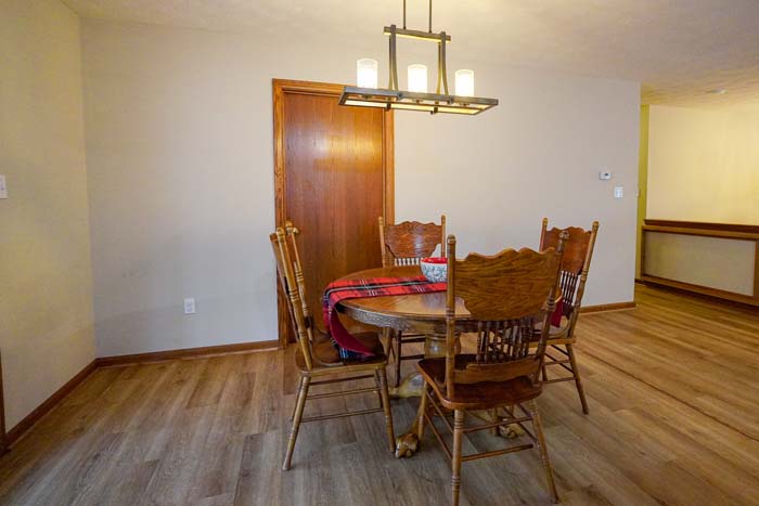 Kitchen and dining area with open floor plan at 588 Ward Road Bidwell Ohio