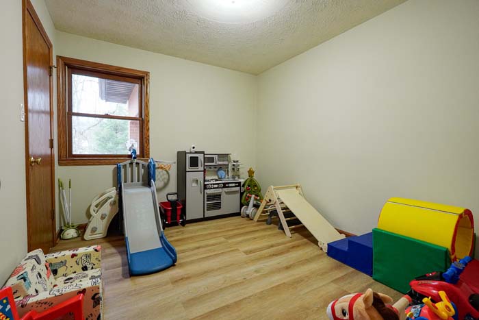 Attached garage with hideaway storage at 588 Ward Road Bidwell Ohio