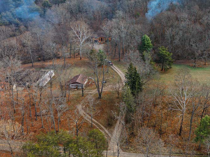 Quiet rural landscape representing secluded setting of 588 Ward Road home for sale