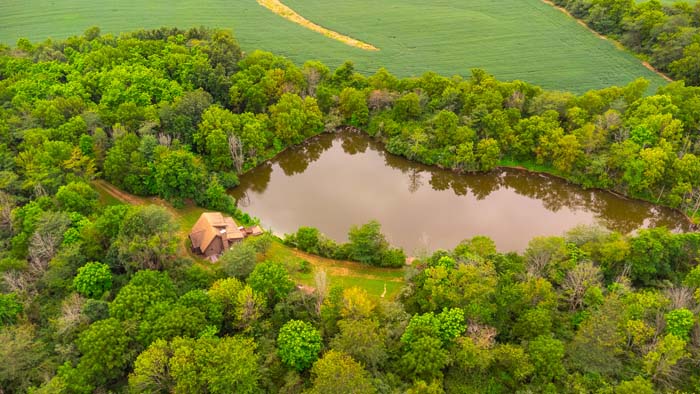 Gravel driveway leading to cabin in Hillsboro OH