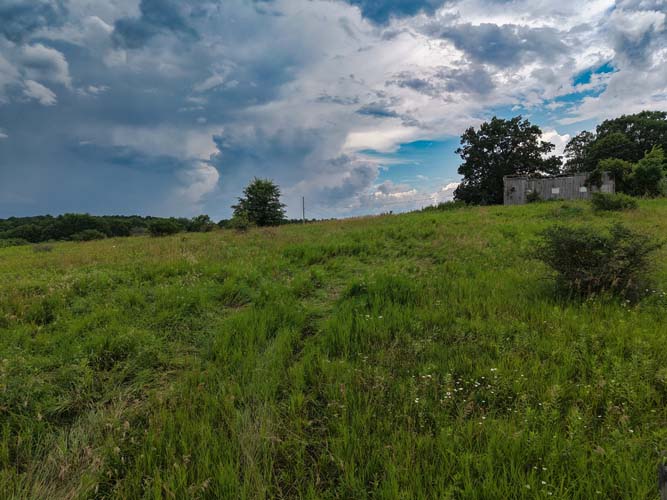 Clear skies above peaceful buildable lot