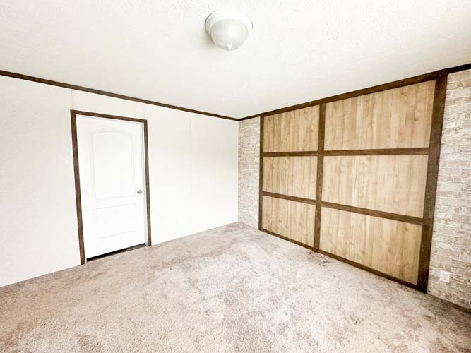 Dining area with sliding doors