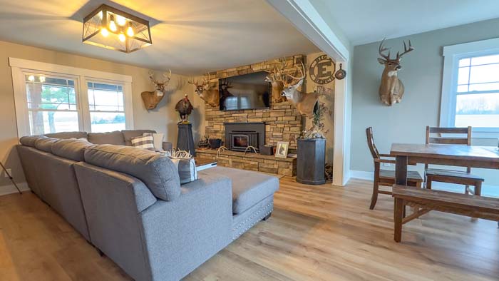 Winchester Ohio rear deck view over southern Ohio rolling countryside