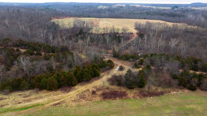 Winchester Ohio home site view showing gentle terrain for easy exploring