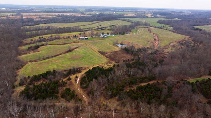 Winchester Ohio fishing pond on 278 acre hunting and farm property