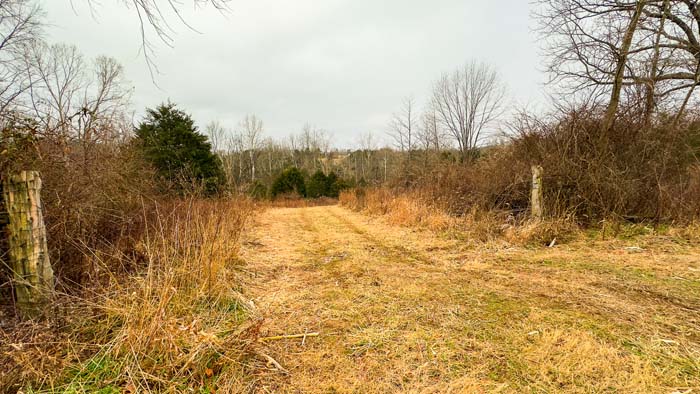 Winchester Ohio aerial view of maintained trail network through property