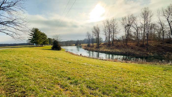 Winchester Ohio trail intersection connecting ponds fields and woods