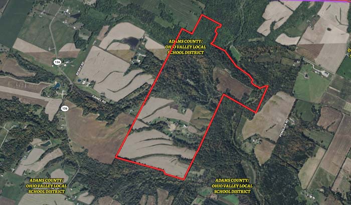 Winchester Ohio dining area view in remodeled brick farmhouse