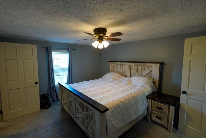 Back patio covered seating area