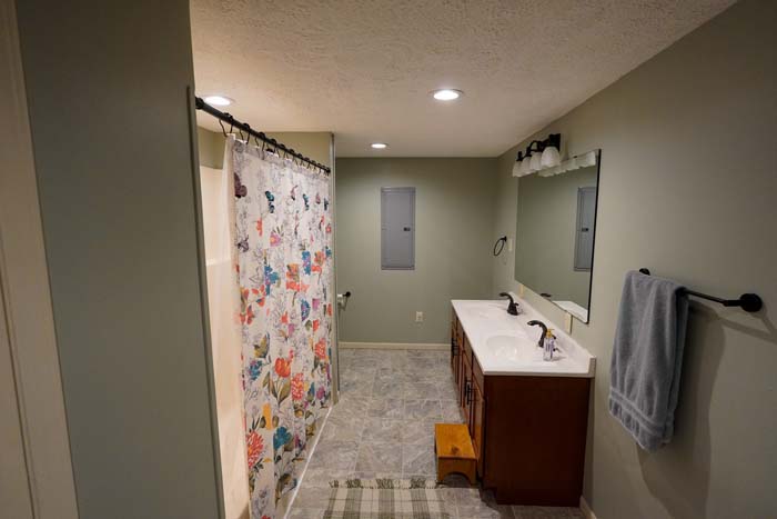 Rear view of home exterior