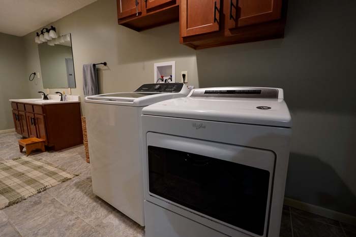 Side yard and acreage view