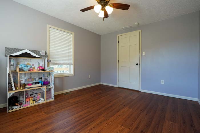 Metal barn with gravel flooring