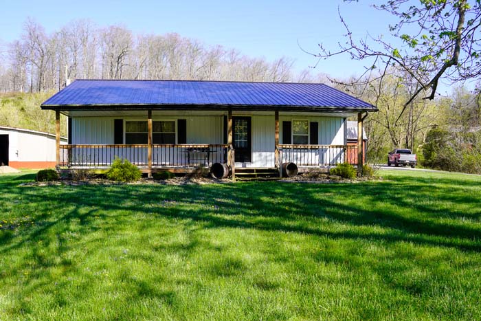 Exterior siding and roof details