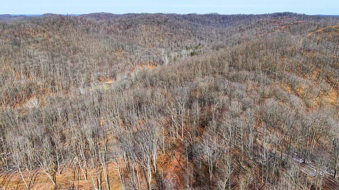 Secluded recreational land at end of road in Pike County Ohio