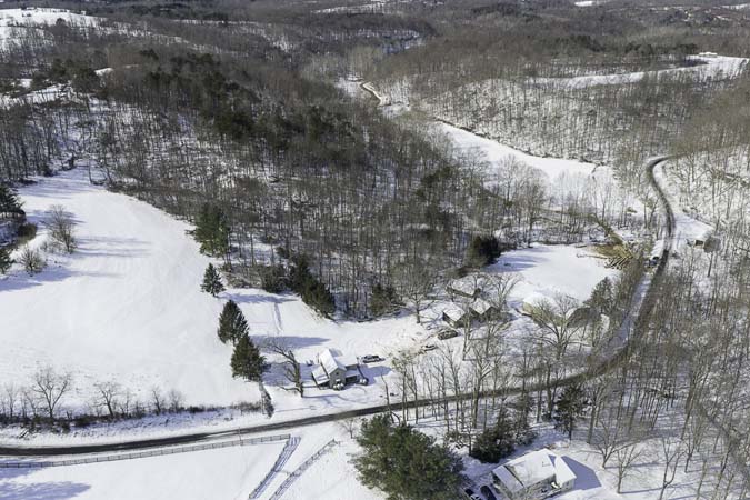 Country home on 5 acres along Clark Road in Cutler Ohio with open ground and hardwoods