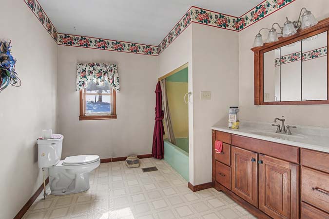 Kitchen area inside country home on 5 acres in Fairfield Township Ohio