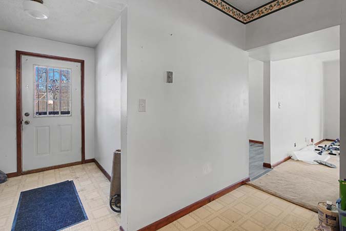 Utility area inside rural Ohio home with forced air propane heat