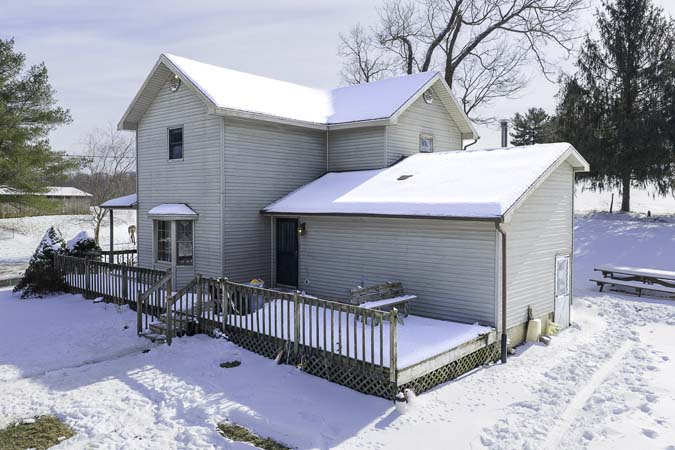 Open pasture and hardwood mix on 5 acre rural property in Washington County Ohio
