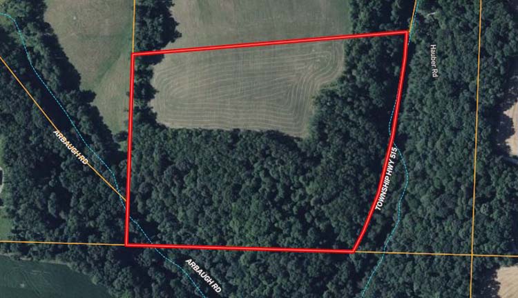 Private retreat property with open hilltop view in Harrison County Ohio
