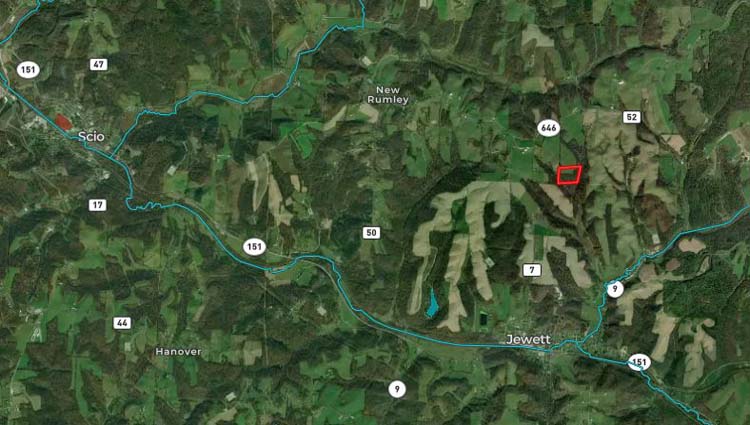 Scenic rural property with open and wooded mix in Harrison County Ohio