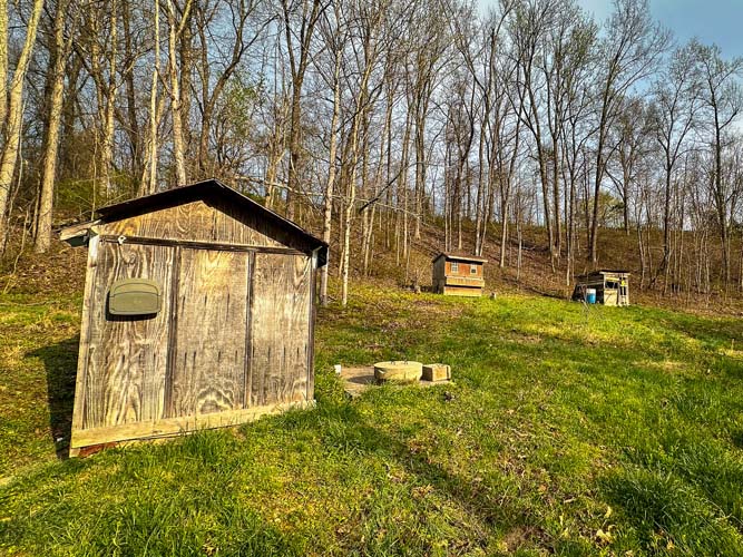 Horse barn setup included on private acreage