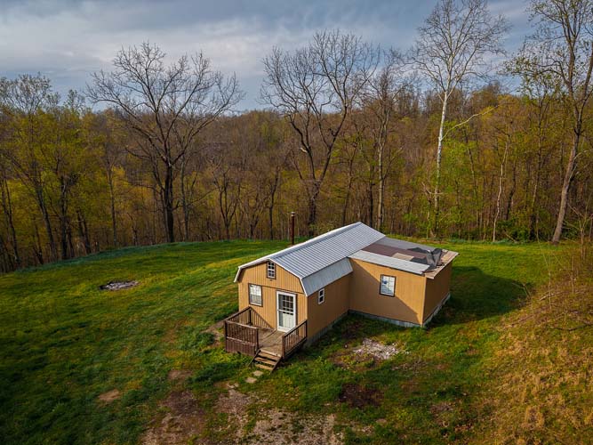 Private campsite tucked deep in the woods, Lawrence County
