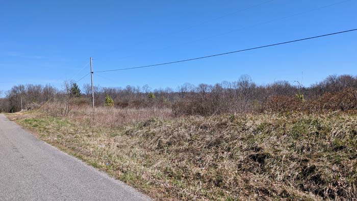 Electric service pole already installed onsite