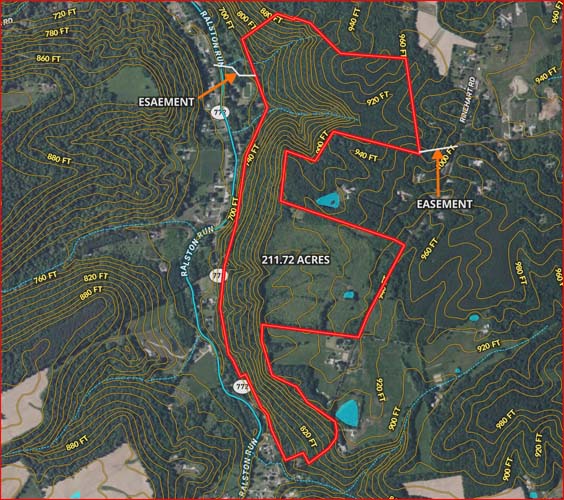 Wooded acreage offering privacy and seclusion